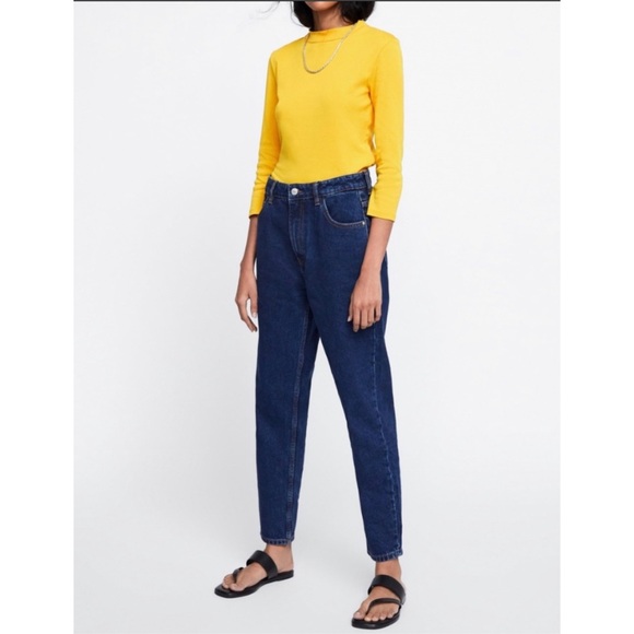 Zara Tops | Zara Mock Neck Top - Picture 6 of 9